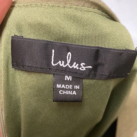 Lulu's Surplice Crossover Mini Dress Size Medium - Picture 2 of 6